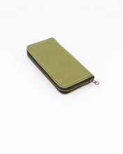 Load image into Gallery viewer, The Camps Bay Purse | Black Leather Inner and Green Canvas Outer