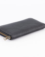Load image into Gallery viewer, The Camps Bay Purse | Black Leather and Navy Canvas