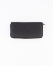 Load image into Gallery viewer, The Camps Bay Purse | Black Leather and Navy Canvas
