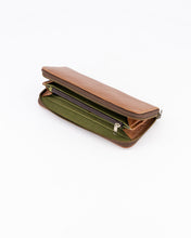 Load image into Gallery viewer, The Camps Bay Purse | Brown Leather and Green Canvas