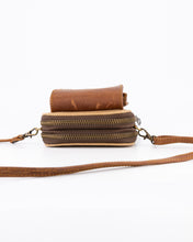 Load image into Gallery viewer, The Llandudno Leather & Canvas Shoulder-Strap Purse