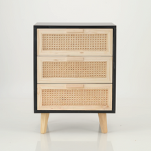 Load image into Gallery viewer, Romeo 3 Drawer Pedestal - Black