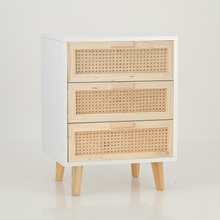 Load image into Gallery viewer, Romeo 3 Drawer Pedestal - White