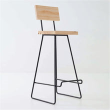 Load image into Gallery viewer, Kilimanjaro Steel Stool With Backrest