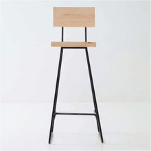Load image into Gallery viewer, Kilimanjaro Steel Stool With Backrest