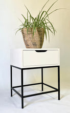 Load image into Gallery viewer, El Capitan Side Table One Drawer With Cutout Handles