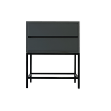 Load image into Gallery viewer, El Capitan Grey Side Table Two Drawer With Hidden Handles