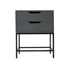 Load image into Gallery viewer, El Capitan Grey Two Drawer Side Table - Cutout Handles