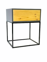 Load image into Gallery viewer, Kilimanjaro Push To Open Grey Side Table One Drawer