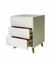 Load image into Gallery viewer, Dudula Three Drawer Side Table White