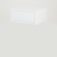 Load image into Gallery viewer, Fihlo White One Drawer Floating Side Table