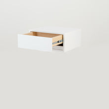 Load image into Gallery viewer, Fihlo White One Drawer Floating Side Table