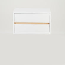 Load image into Gallery viewer, Fihlo Two Drawer Floating Side Table - White