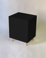 Load image into Gallery viewer, Fihlo Three Drawer Side Table - Black