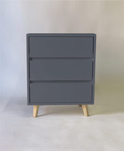 Load image into Gallery viewer, Fihlo Three Drawer Side Table - Grey