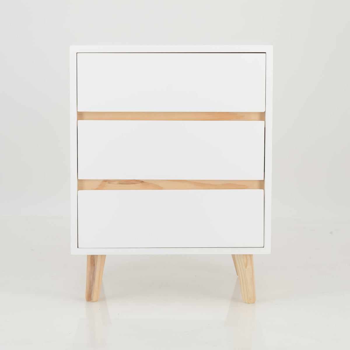 Fihlo Three Drawer Side Table – ZenFern Studios