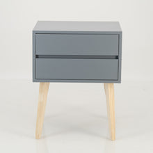 Load image into Gallery viewer, Fihlo Two Drawer Side Table - Grey