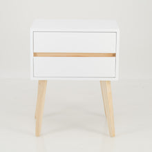 Load image into Gallery viewer, Fihlo Two Drawer Side Table - White