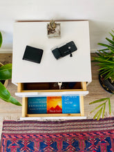 Load image into Gallery viewer, Secaleni Side Table Three Drawer White