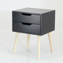 Load image into Gallery viewer, Secaleni Two Drawer Side Table - Black