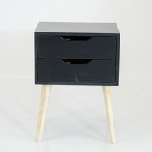 Load image into Gallery viewer, Secaleni Two Drawer Side Table - Black