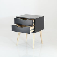 Load image into Gallery viewer, Secaleni Two Drawer Side Table - Black