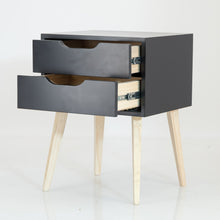 Load image into Gallery viewer, Secaleni Two Drawer Side Table - Black