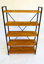 Load image into Gallery viewer, Simbi Steel X Shelf (Teak Colour)