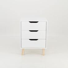 Load image into Gallery viewer, Secaleni Side Table Three Drawer White