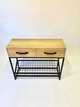 Load image into Gallery viewer, Simbi Oak Shoe Rack With Drawers