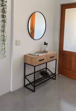 Load image into Gallery viewer, Simbi Oak Shoe Rack With Drawers