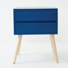 Load image into Gallery viewer, Fihlo Two Drawer Side Table - Kingfisher Blue