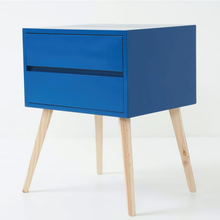 Load image into Gallery viewer, Fihlo Two Drawer Side Table - Kingfisher Blue