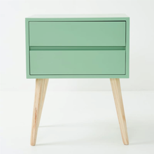 Load image into Gallery viewer, Fihlo Two Drawer Side Table - Sage