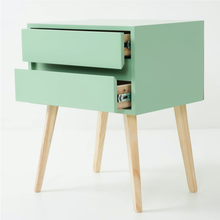 Load image into Gallery viewer, Fihlo Two Drawer Side Table - Sage