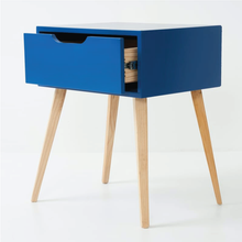 Load image into Gallery viewer, Secaleni Side Table Single Drawer - Kingfisher Blue