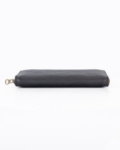 The Camps Bay Purse | Black Leather and Navy Canvas