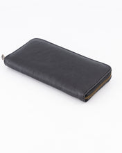 Load image into Gallery viewer, The Camps Bay Purse | Black Leather and Navy Canvas
