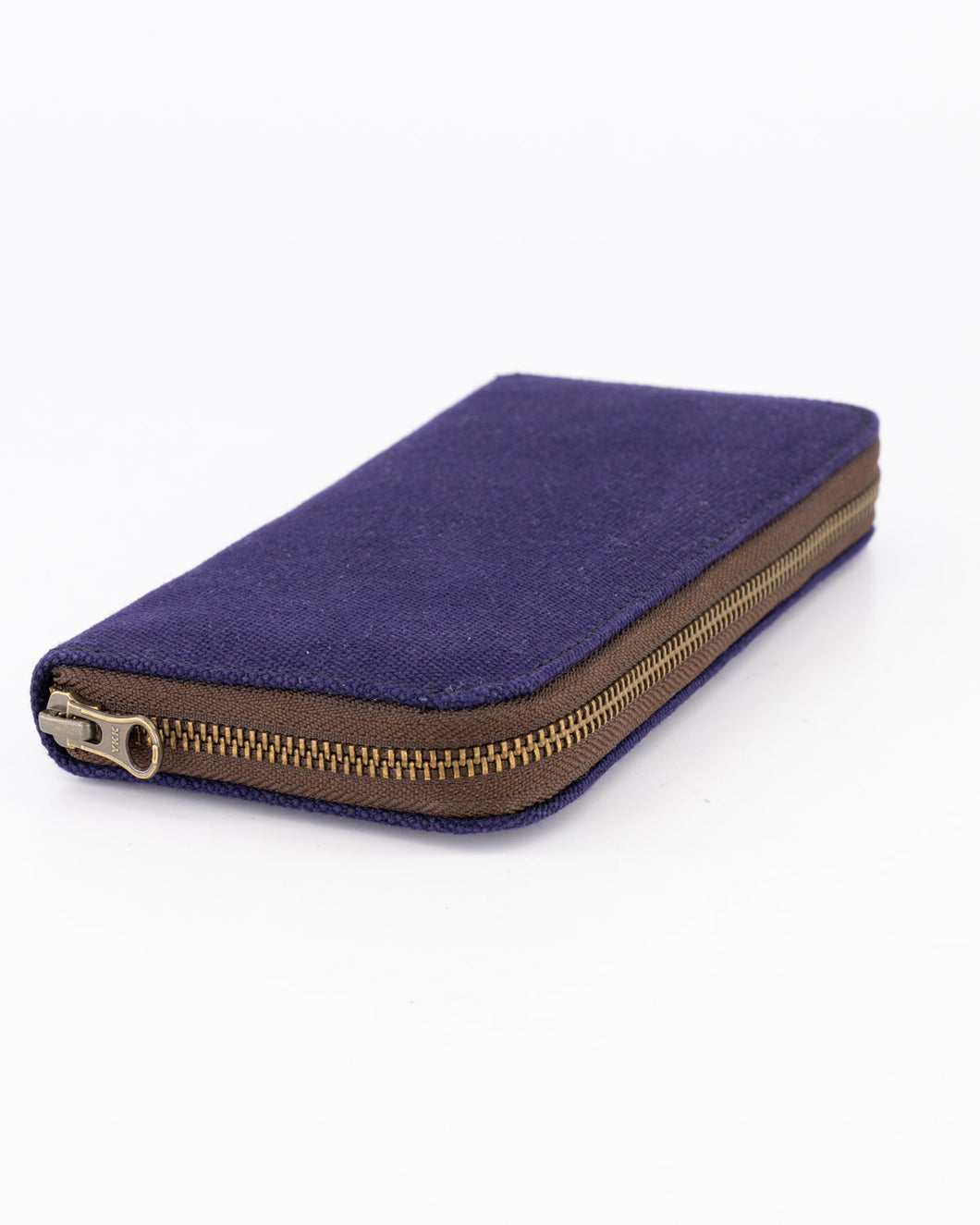 The Camps Bay Purse | Brown Leather Inner and Navy Canvas Outer