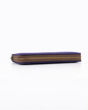 Load image into Gallery viewer, The Camps Bay Purse | Brown Leather Inner and Navy Canvas Outer
