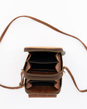 Load image into Gallery viewer, The Llandudno Leather &amp; Canvas Shoulder-Strap Purse
