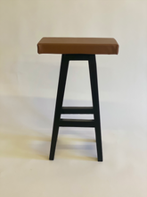 Load image into Gallery viewer, Khumba Leather Kitchen Stool (65cm)
