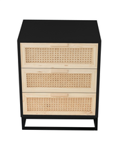 Load image into Gallery viewer, Delta 3 Drawer Pedestal - Black
