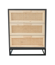 Load image into Gallery viewer, Delta 3 Drawer Pedestal - Black
