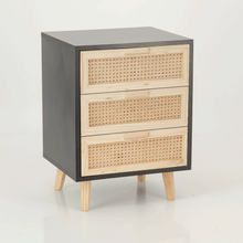 Load image into Gallery viewer, Romeo 3 Drawer Pedestal - Black

