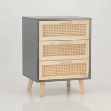 Load image into Gallery viewer, Romeo 3 Drawer Pedestal - Grey
