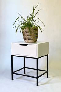 El Capitan Side Table One Drawer With Cutout Handles