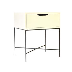 Everest Side Table One Drawer - Cutout Handle