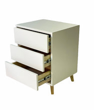 Load image into Gallery viewer, Dudula Three Drawer Side Table White

