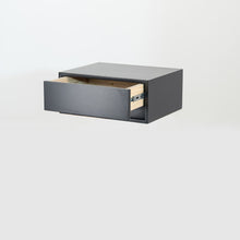 Load image into Gallery viewer, Fihlo Black One Drawer Floating Side Table
